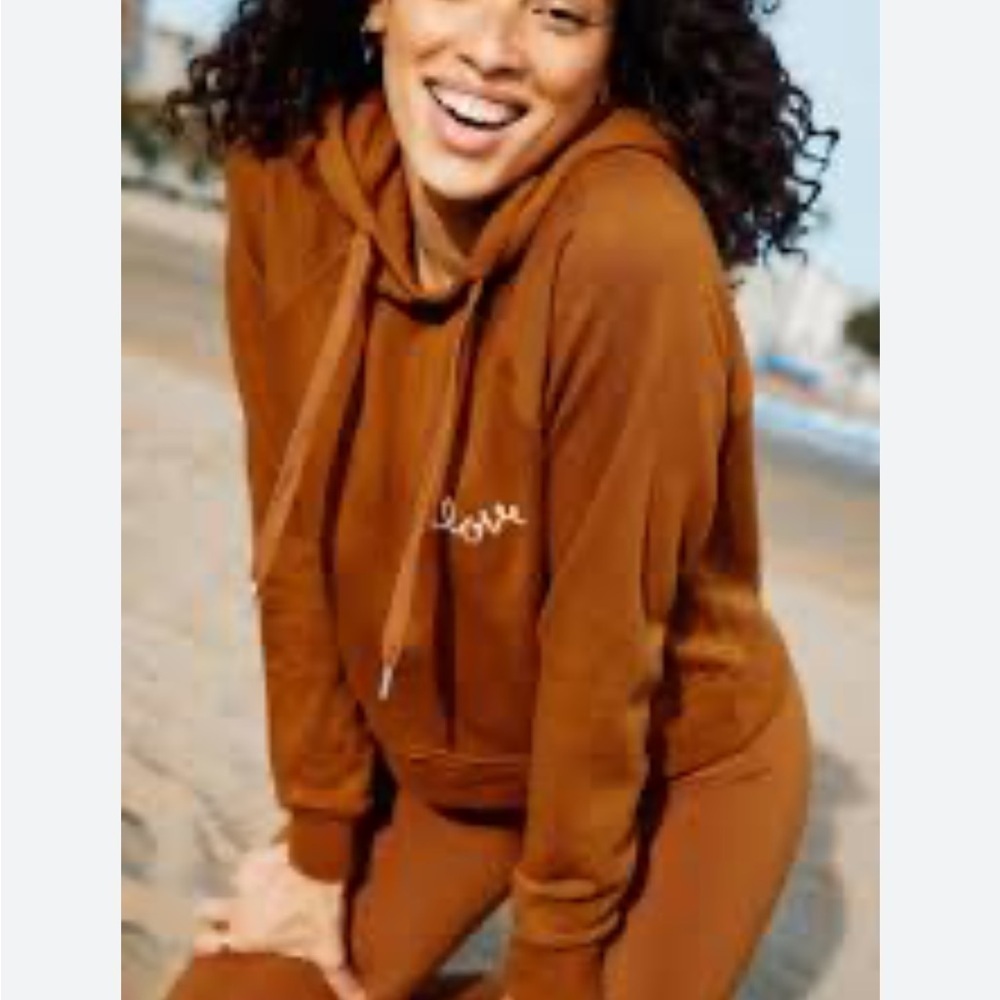 NWT Spiritual Gangster Love Brown Hoodie Size Small